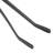 Silicone Onyx 27 cm Silicone Tongs, Black