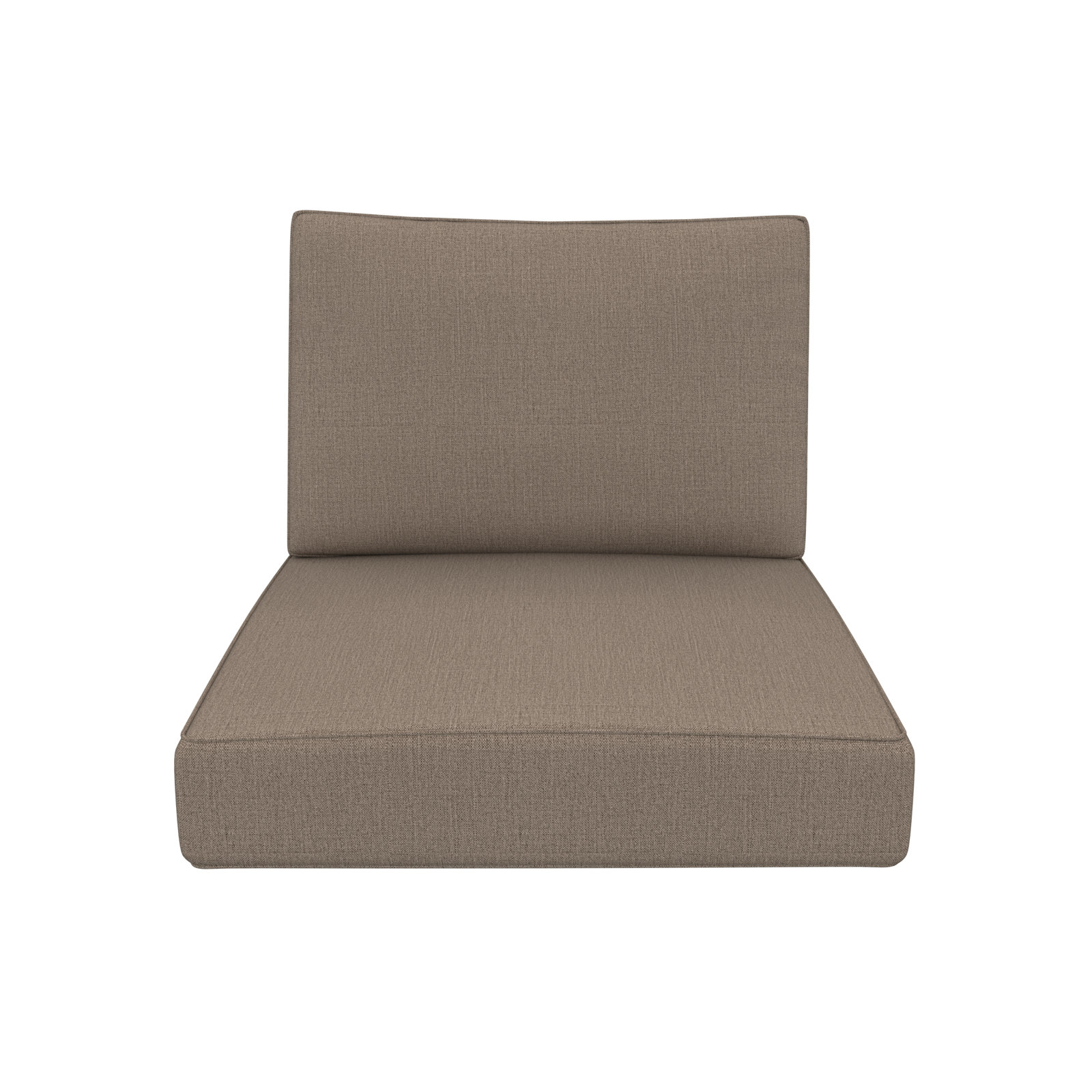 Lani 25" Sunbrella® Seat and Back Cushion, Cast Shale Sunbrella® Plainweave