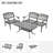 Polebridge 2 - Person Patio Conversation Set with Cushions