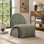 Fauteuil d'appoint avec repose-pieds Modern Chenille