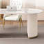 Blanc + demi-cercle en pierre frittée blanc crème + bois manufacturé avec bureau 1 tiroir-108647404-108647401