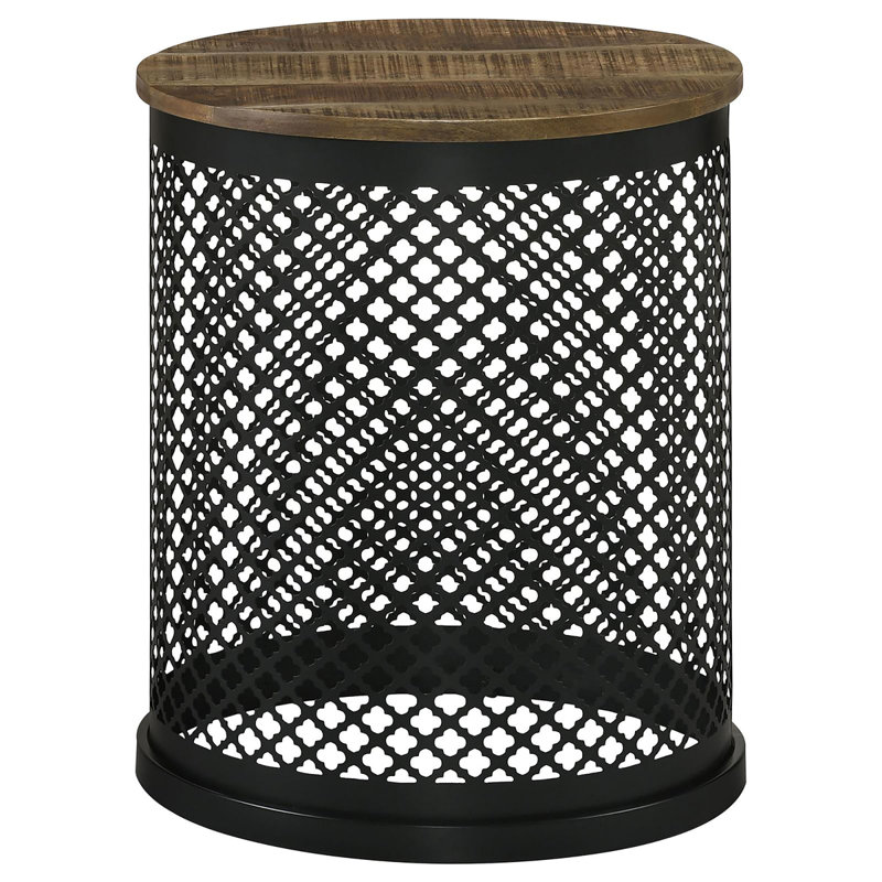 Drum Base Accent Table