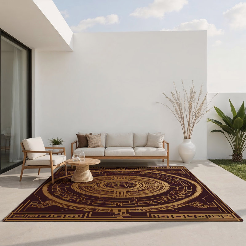 Tapis velours intérieur et extérieur Arboretum, Rectangle 1 pi 6 po x 2 pi 6 po