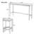 Keiera Modern Design Kitchen Dining Table, Pub Table, Long Dining Table Set with 3 Stools-1480763556-1480763557