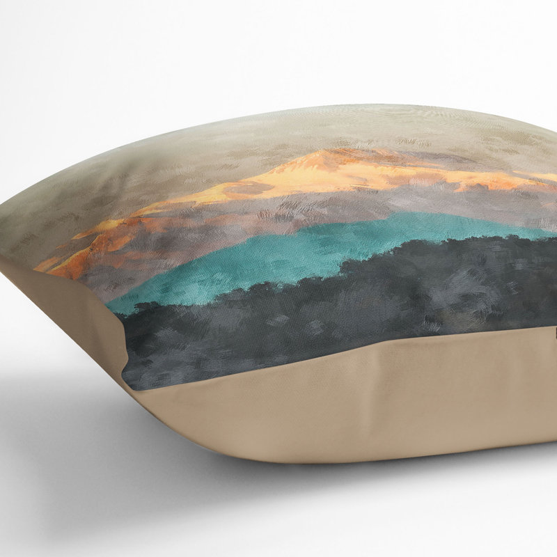 Square Cushion, Stone, 40cm H x 40cm W x 15cm D
