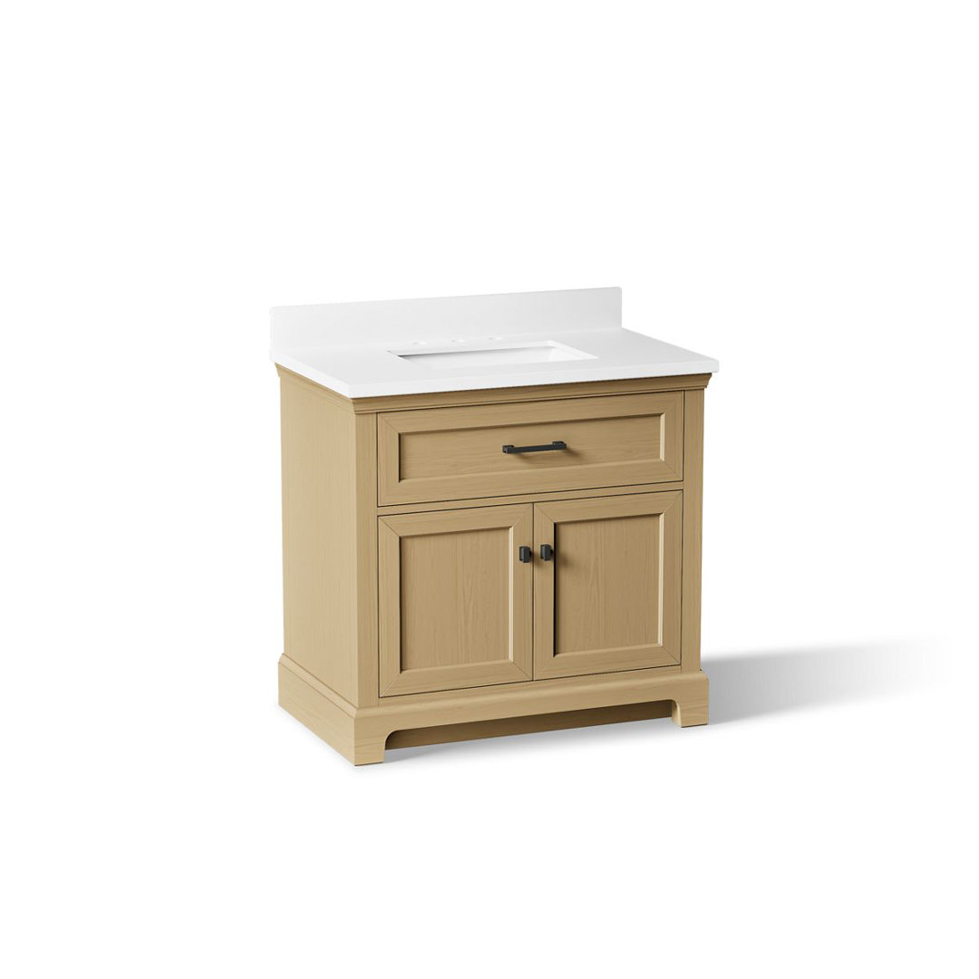Charlemont 36 In. Bathroom Vanity Cabinet With Sink And Quartz Top Kohler Base 
