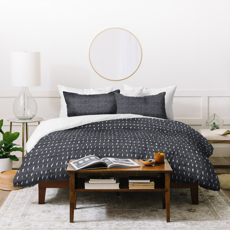 Ensemble de housse de couette Rain, Housse de couette grand et 2 taies décoratives