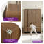 Commode haute à 5 tiroirs Rilton avec façade à persiennes, commode de rangement verticale pour chambre à coucher, aspect bois naturel-350454217