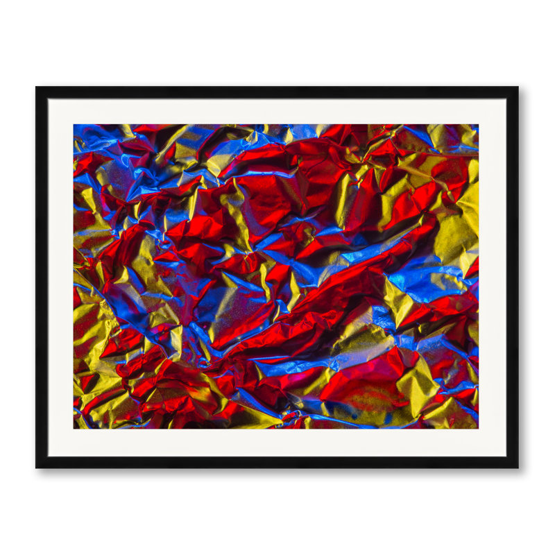 Feuille d'aluminium par Philippe Moisoux - photographie, H 25,2 po x l 31,2 po, Cadre noir