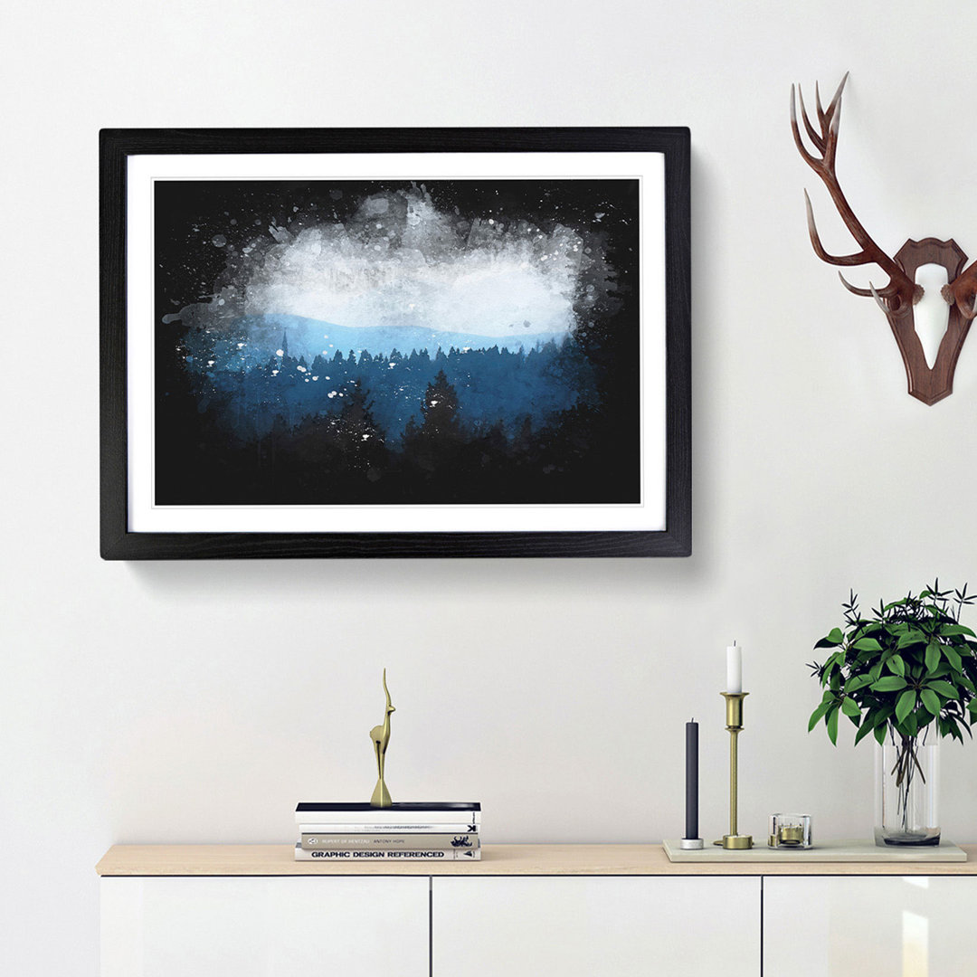 Church Beyond the Forest - Framed Print