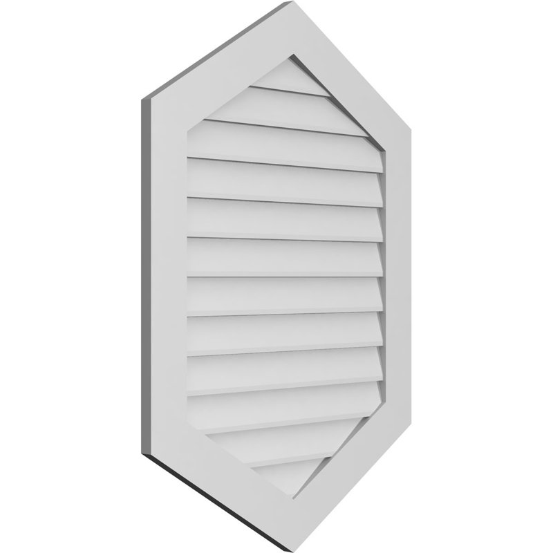 Ventilé vertical à pignon vertical 7/12 po, H 1 po x l 30 po x L 42 po