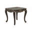 Table d'appoint traditionnelle en faux marbre, table de chevet luxueuse pour canapé