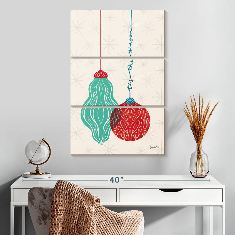 Retro Ornaments II, 32" H x 20" W