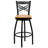 Cammie 'X'' Back Swivel Metal Barstool-105662713-105662712