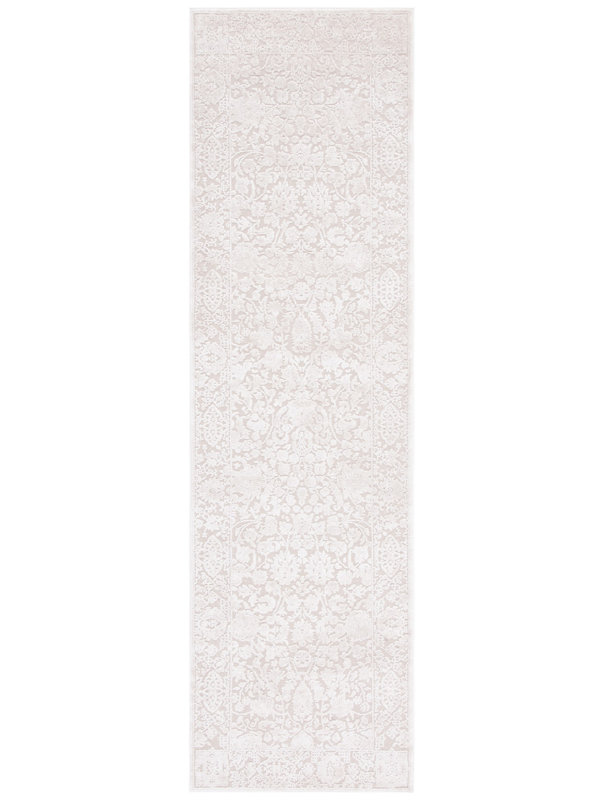 Calidia Oriental Creme/Ivory Area Rug, Runner 2'3" x 12'