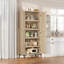 Armoire de rangement de 63 pouces de hauteur, armoire de salle de bain 5 niveaux avec 2 portes réglables