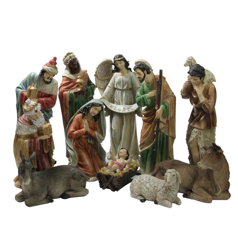 Ensemble de 11 crèches de Noël 22,75 po