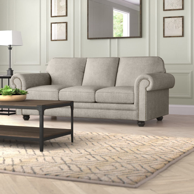 Chisholm Upholstered 84'' Sofa, Grey 