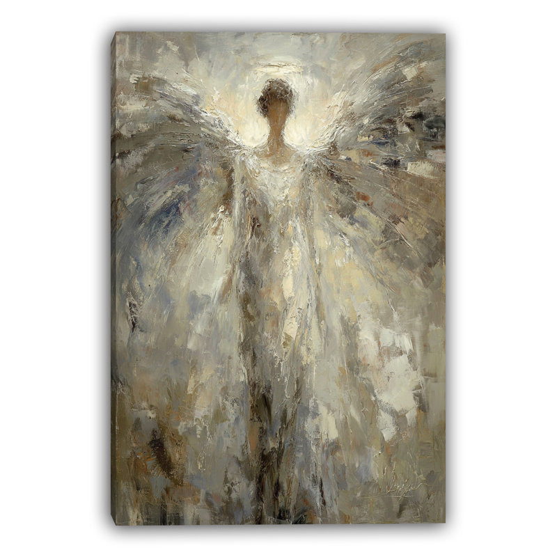 Toile tendue avec lumière sacrée, L 12 po x H 16 po x P 1 po