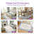 Faux Cashmere Floral Area Rug with TPE Non-Slip Backing, Soft Decorative Carpet for Living Room or Bedroom,Taupe-557351037-560395176