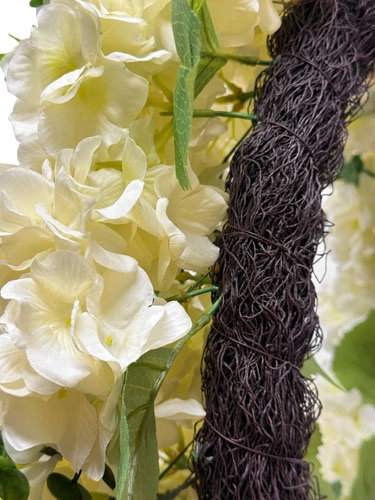 30" Artificial White Hydrangea Wreath