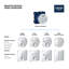 Ensemble de garniture de robinet thermostatique de douche à trois fonctions Grohe Grohtherm-44388657