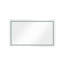 Miroir de salle de bain 60 po x 36 po à DEL avec façade et rétroéclairage, miroir de meuble-lavabo mural, anti-buée, mémoire, 3 couleurs, réglable en continu