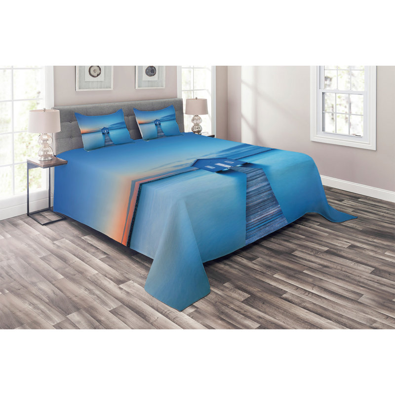 Coastal Polyester Coverlet