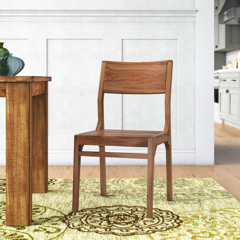 Chaise d'appoint en bois massif Lana