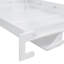 Grand lit escamotable mural avec placard, tiroirs et tablettes, blanc-2054150982-2054151033