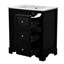 Meuble-lavabo de 30 po avec lavabo en céramique et tiroir, porte, meuble-lavabo-214175978