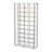 Tempered Glass Wine Storage LED Curio Cabinet Chrome