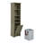 64" Tall Bathroom Storage Cabinet For Small Space, Floor Standing Cabinet For Living Room Bathroom Home Office Kitchen, 4 Adjustable Shelves & Laundry Hamper, Hidden Clothes Storage Space, Bathroom Storage-1472955500