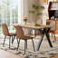 63" Wood Rectangle Dining Table Set, Farmhouse Kitchen Table Set For People-112015467-112547307