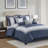 8 Piece Embroidered Comforter Set Navy Queen-117487280-117487281