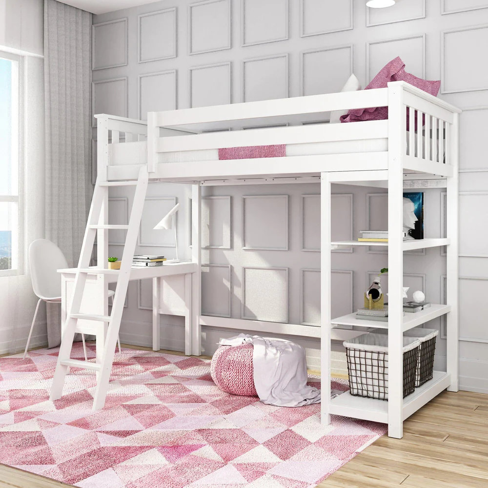 Max & Lily Juliann Kids Twin Over Full Bunk Bed with Trundle & Reviews