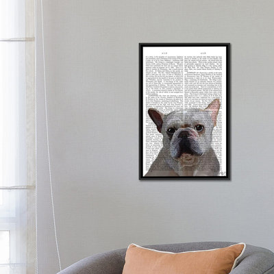 « french bouledogue », reproduction sur toile tendue Fab Funky