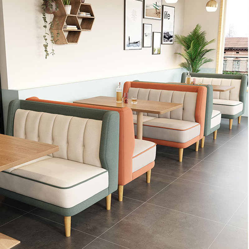 Banc rembourré Leathaire, Vert / crème