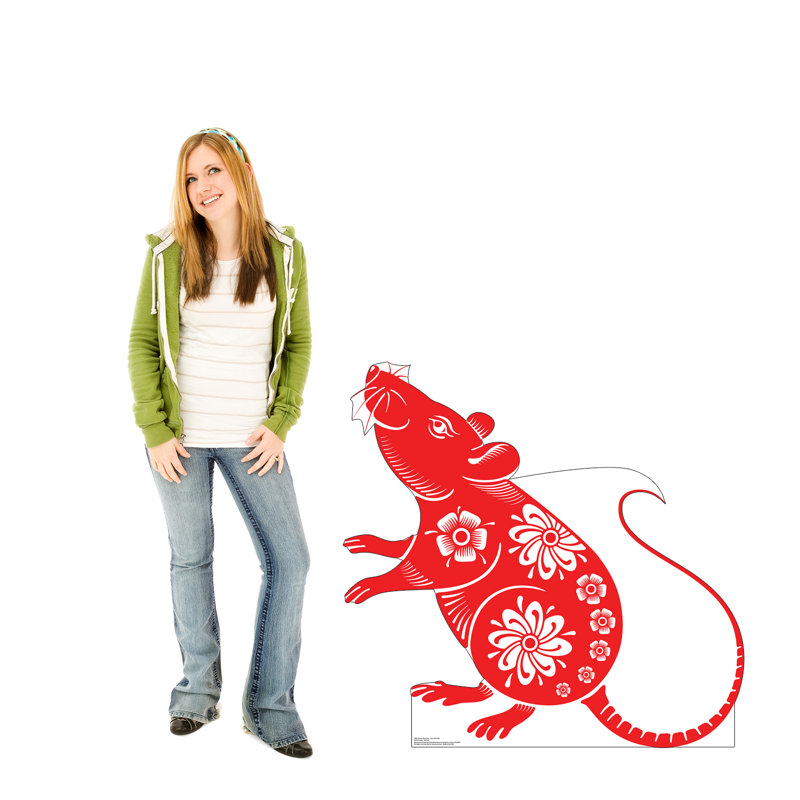 Accroche en carton 2020 année du rat-chinois new year