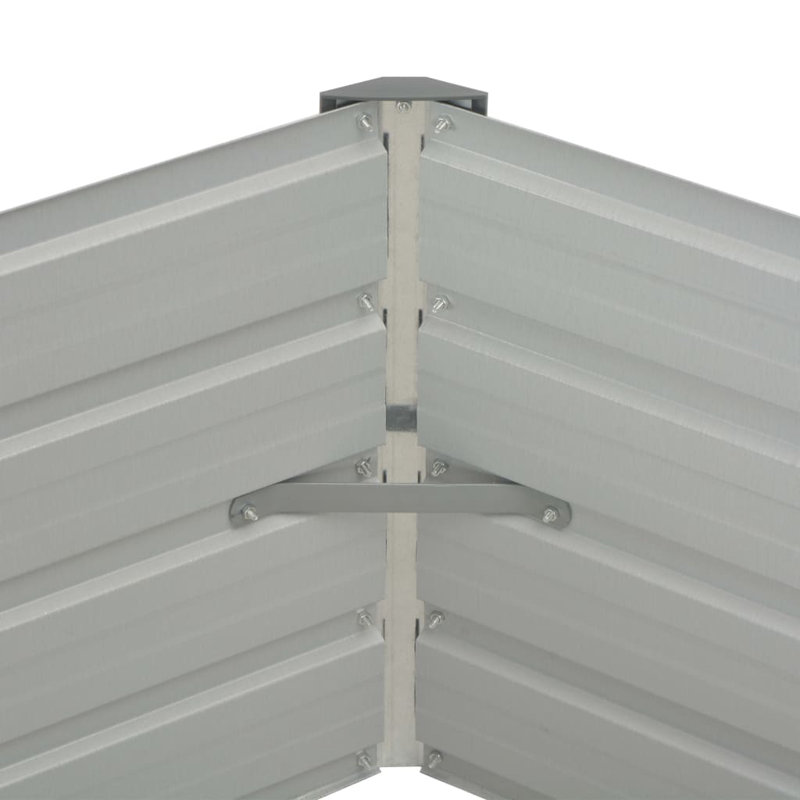 vidaXL Raised Garden Bed Anthracite Galvanized steel, Anthracite