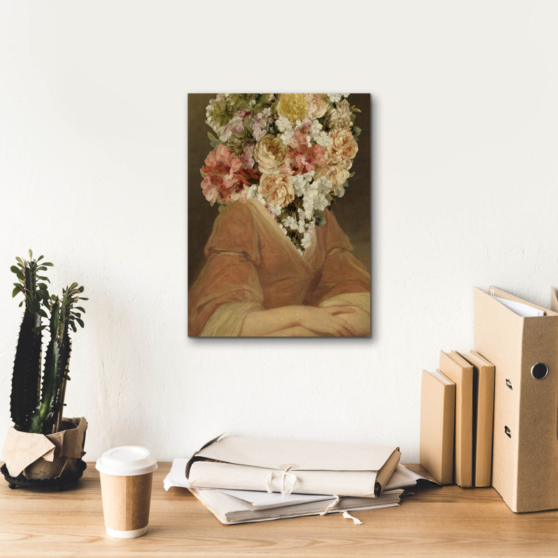 Toile épique «Portrait In Bloom 2» par Annie Warren, 12 po x 16 po, H 16 po x l 12 po