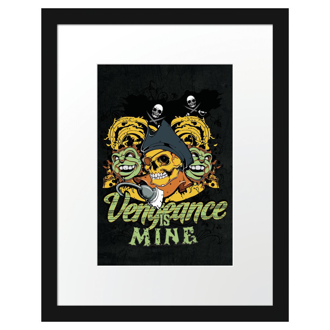 Gerahmtes Poster Pirates Vengeance Black