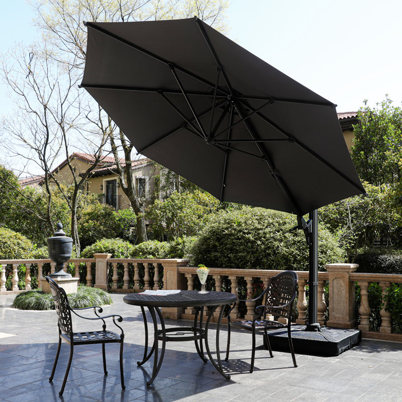 Parasol de patio en porte-à-faux 11 pi