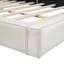 Grand lit plateforme tapissier avec tissu en velours-545691726