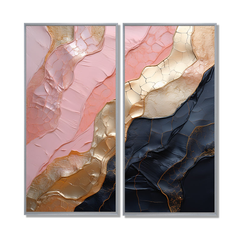 Doretha - Abstract Spirals Large Wall Art, Impression encadrée flottante sans passe-partout, H 32 po x l 32 po, Argent argent