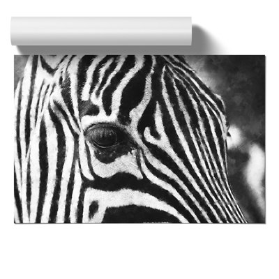 Zebra Painting - Frameless Print