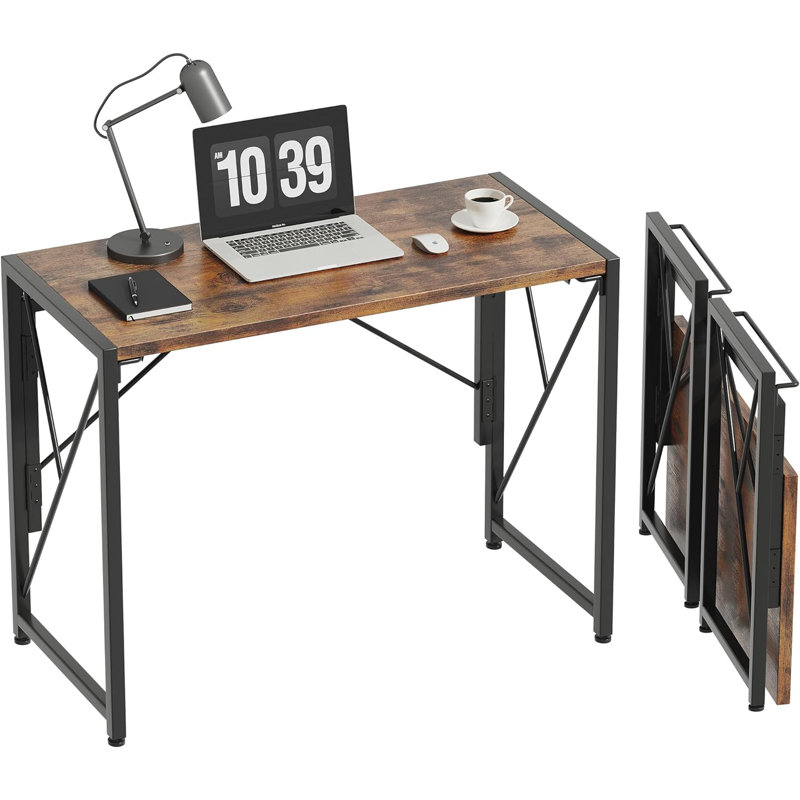 Folding Desk Small Foldable Desk 31.5" For Small Spaces