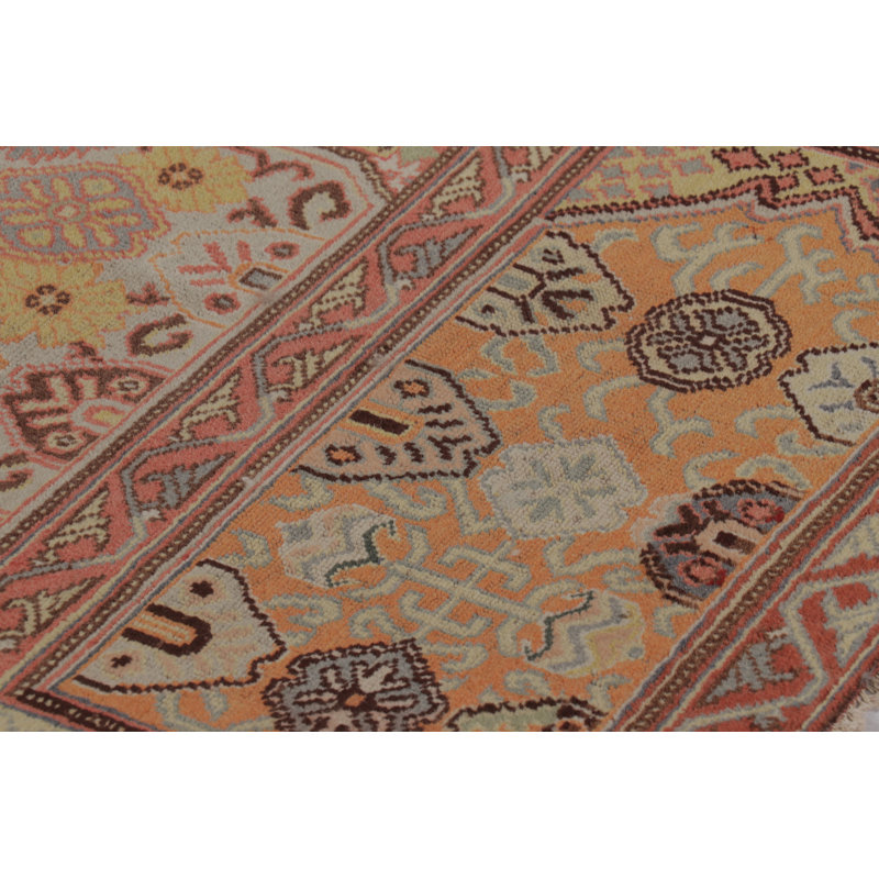 Vintage Turkish Rug In Pink With Anadolu Saf Medallions - Rug & Kilim
