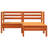 Ophelia & Co. Patio Sofa 2-Seater With Footstool Solid Wood Pine-1797274658
