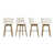 Beige Fabric Seat/Natural Frame